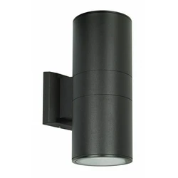 Φωτιστικό Τοίχου Powertech Hll-0190 για 2X Gu10 Λάμπες, Μεταλλικό, IP65, Μαύρο