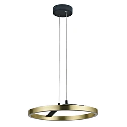 POWERTECH LED φωτιστικό οροφής HLL-0201 29W 4000K Φ38x120cm χρυσό μαύρο