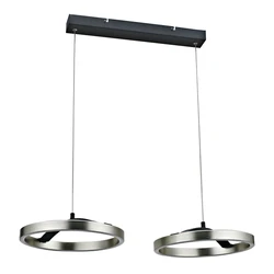 POWERTECH LED φωτιστικό οροφής HLL-0203 42W 4000K ασημί μαύρο