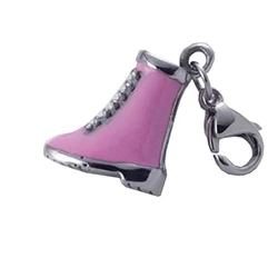 Γυναικείο Charm Time Force Hm002C (1,3cm) από Ατσάλι Silver, Pink