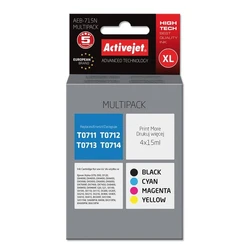 Μελάνι Συμβατό Activejet για Epson T0715 Multipack