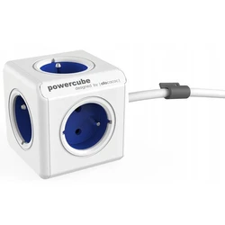 Πολύπριζο Allocacoc PowerCube Extended Type E power extension 1.5 m 5 AC outlet(s) Indoor Blue