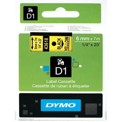 Ταινία Ετικετογράφου DYMO D1 Standard - Black on Yellow - 6mm label-making tape