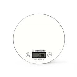 Ζυγαριά Κουζίνας Esperanza EKS003W White Round