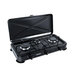 Εστία Αερίου Gas cooker PROMIS KG300 BLACK WITHOUT REDUCER
