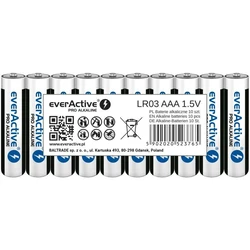 Μπαταρία Alkaline batteries everActive Pro Alkaline LR03 AAA - shrink pack - 10 pieces