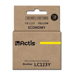 Μελάνι Συμβατό Actis KB-123Y Brother LC123 Yellow