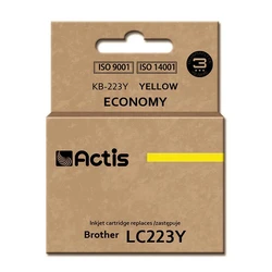 Μελάνι Συμβατό Actis KB-223Y για Brother LC223Y 10ml Yellow