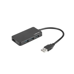 USB Hub Natec Moth NHU-1342 Lack 4x USB 3.0 Black