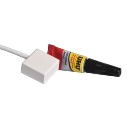 Ανιχνευτής θραύσης ΚρυστάλλωνABUS potential-free glass break detector with adhesive FU7301W
