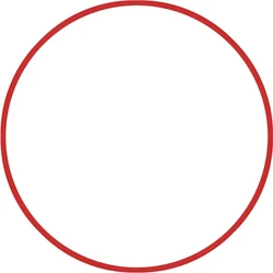 Στεφάνι Ρυθμικής 60cm - Φ19mm Κόκκινο