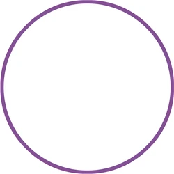 Στεφάνι Ρυθμικής 60cm - Φ19mm Μωβ