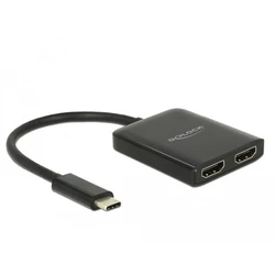 Splitter Delock USB-C (DP Alt Mode) to 2xHDMI out 4K 30Hz