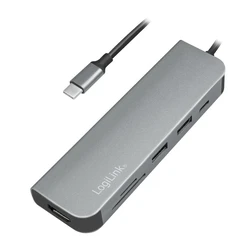 Docking Station Logilink UA0343 USB-C Card reader