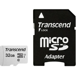 Κάρτα Μνήμης Micro-SDHC 32GB Transcend USD300S-A w/Adapter