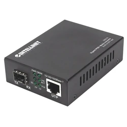 Network Switch Intellinet Gigabit PoE + Medienkonverter RJ45 SFP 120km