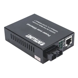 Network Switch Intellinet Gigabit PoE + Medienkonverter SC Singlemode 20km