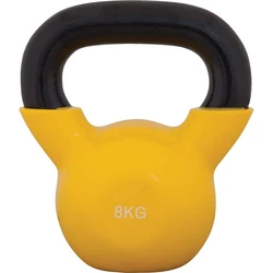 Kettlebell με επένδυση Βινυλίου 8kg (κίτρινο)