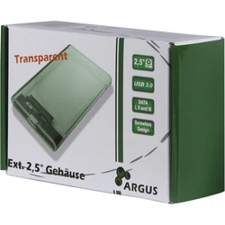 Θήκη Για Σκληρούς Δίσκος 2,5" Inter-Tech Argus GD-25000 Transparent