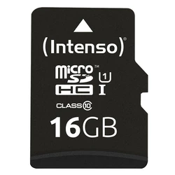Κάρτα Μνήμης Micro-SDHC 16GB Intenso UHS-I