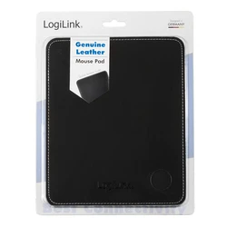 Mousepad LogiLink Leather Design Black