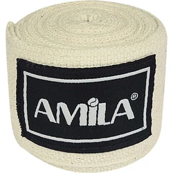 Μπανταζ Πυγμαχιας Amila Ελαστικο 3m - Λευκό