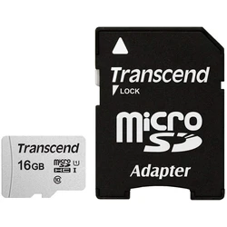 Κάρτα Μνήμης Micro-SDHC 16GB Transcend USD300S-A w/Adapter