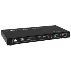 Switch Techly KVM USB, HDMI, 4K, 4 Wege