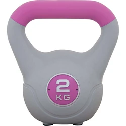 Kettlebell με επένδυση βινυλίου 2kg (Ροζ)