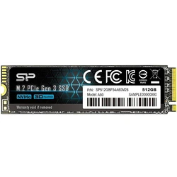 Σκληρός Δίσκος M.2 SSD 512GB Silicon Power P34A60 NVMe