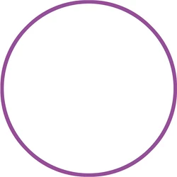 Στεφάνι Ρυθμικής 70cm - Φ19mm - 280gr, Μωβ