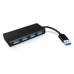 USB Hub 4 Port IcyBox USB 3.0 IB AC6104 B Aluminium