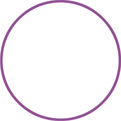 Στεφάνι Ρυθμικής 80cm - Φ19mm - 330gr, Μωβ