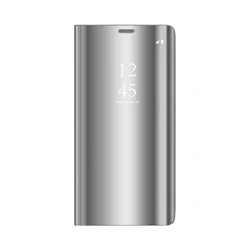 Smart Clear View Case for Huawei P40 silver