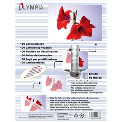 Φύλλα Πλαστικοποίησης Olympia 9168 Α6 80microns 100τμχ