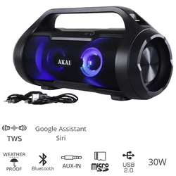 Φορητό Ηχείο Bluetooth Akai ABTS-50 30W