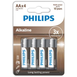 Αλκαλικές Μπαταρίες Philips LR6A4B/10 4τμχ AA
