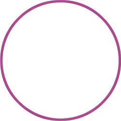 Στεφάνι Ρυθμικής 76cm - Φ18mm - 185gr, Φούξια