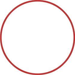 Στεφάνι Ρυθμικής 76cm - Φ18mm - 185gr, Κόκκινο