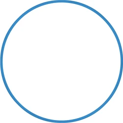 Χούλα-Χουπ 60cm - Φ18mm - 155gr, Μπλε