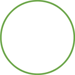 Στεφάνι Ρυθμικής 60cm - Φ18mm - 155gr, Πράσινο