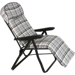 Πολυθρόνα Escape Πτυσσόμενη 6 θέσεων Καφέ/Μπεζ Καρό Μαξιλάρι