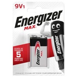 Μπαταρία Αλκαλική Energizer 9V-9B-6LR61