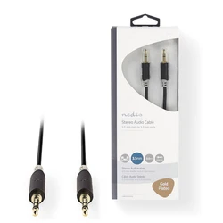 Καλώδιο Ήχου Nedis 3.5mm Stereo Αρσ. - Αρσ. 3m Σε Ανθρακί Χρώμα.