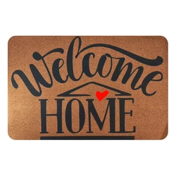 Πατάκι Εισόδου HUH-0111, Αντιολισθητικό, 40 X 60cm, Καφέ