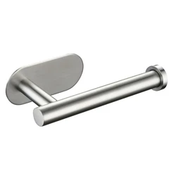 UNBRANDED Bathroom Toilet Paper Holder HUH-0116 Adhesive Metal Silver