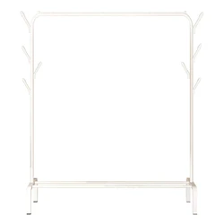 Κρεμάστρα Δαπέδου από Μέταλλο Λευκή 110x40x150cm 123908