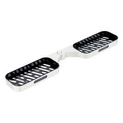 Επιτοίχια Βάση Οργάνωσης HUH-0155 για Μπάνιο-Κουζίνα, 10.3X60cm, Λευκή