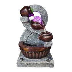 Διακοσμητικό Συντριβάνι Home Use HUH-0172, Φωτιζόμενο, 18X20X35Cm