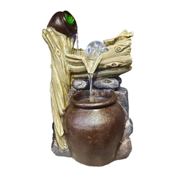 HOME USE διακοσμητικό συντριβάνι φωτιζόμενο HUH-0176